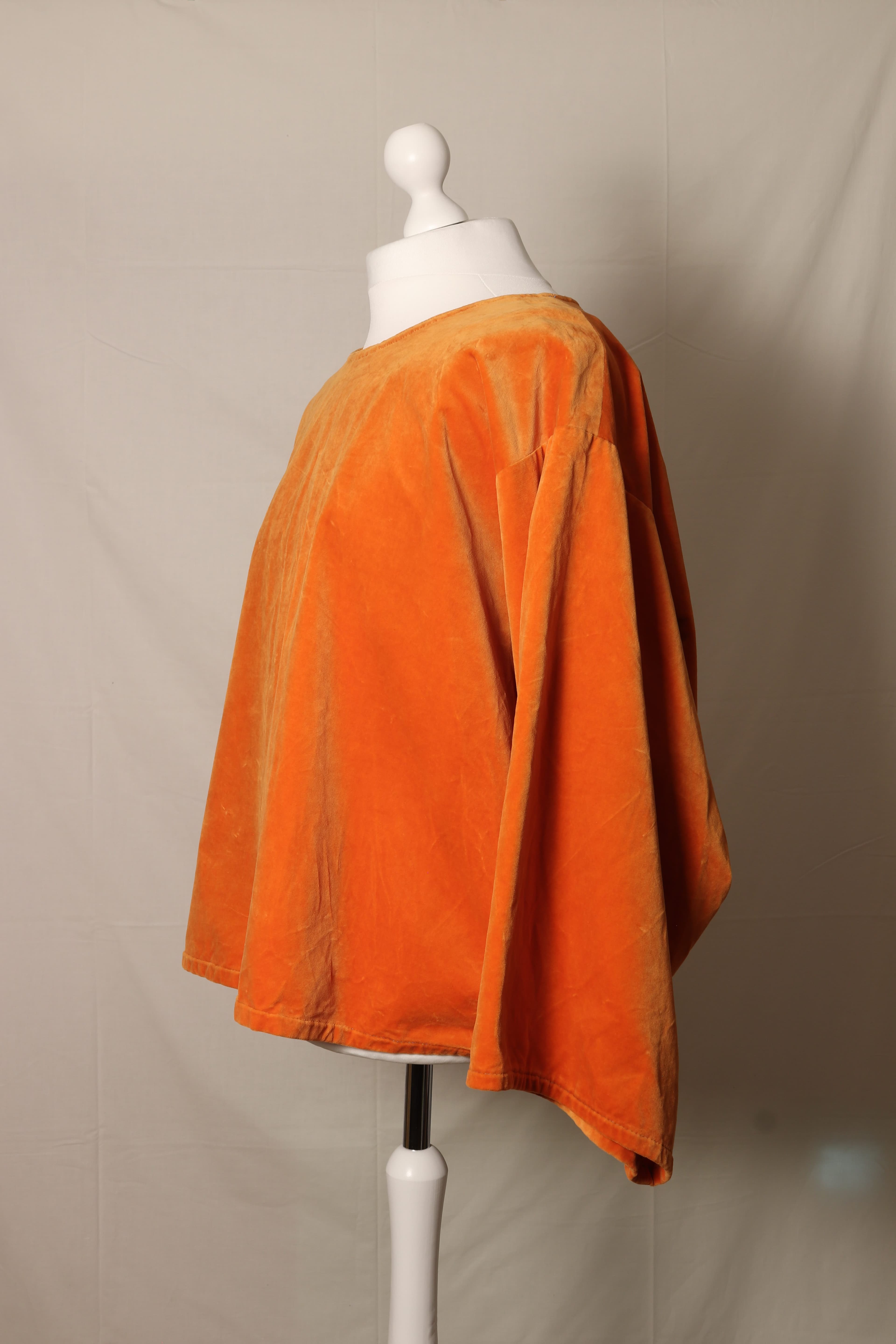 Vintage Orange Velvet Throw Over 01 alternate