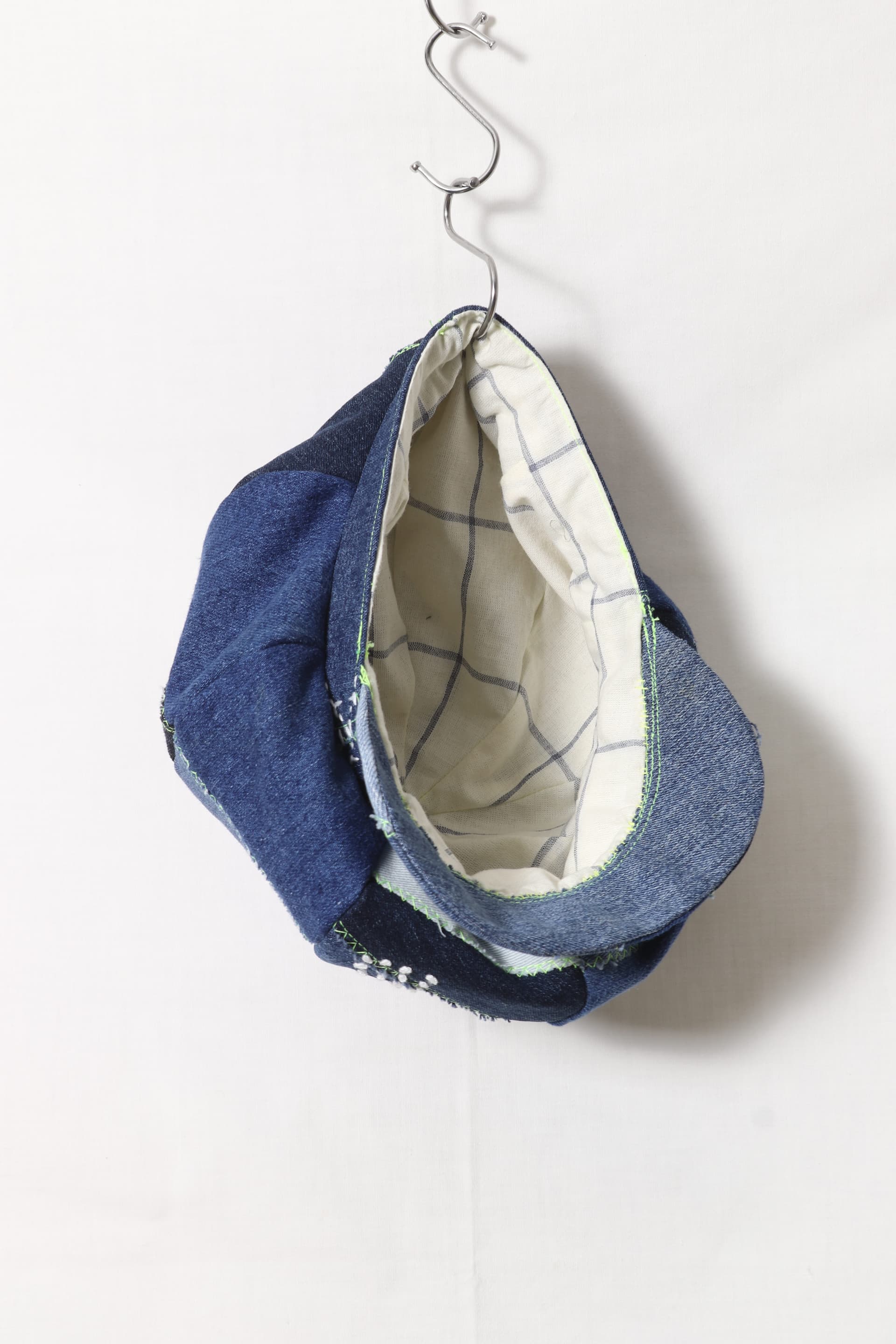 Denim Patchwork Flat Cap thumbnail 4