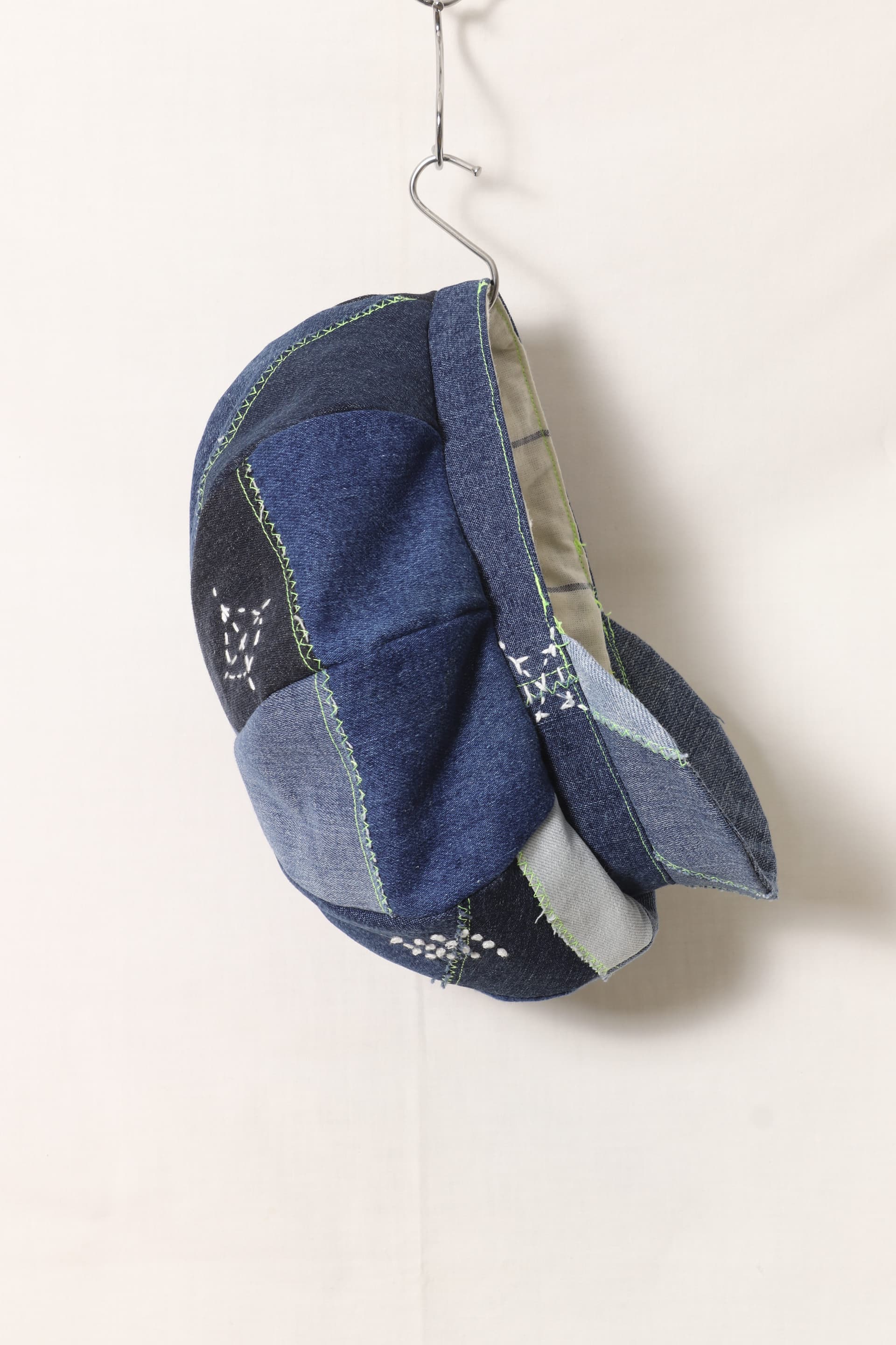Denim Patchwork Flat Cap thumbnail 6