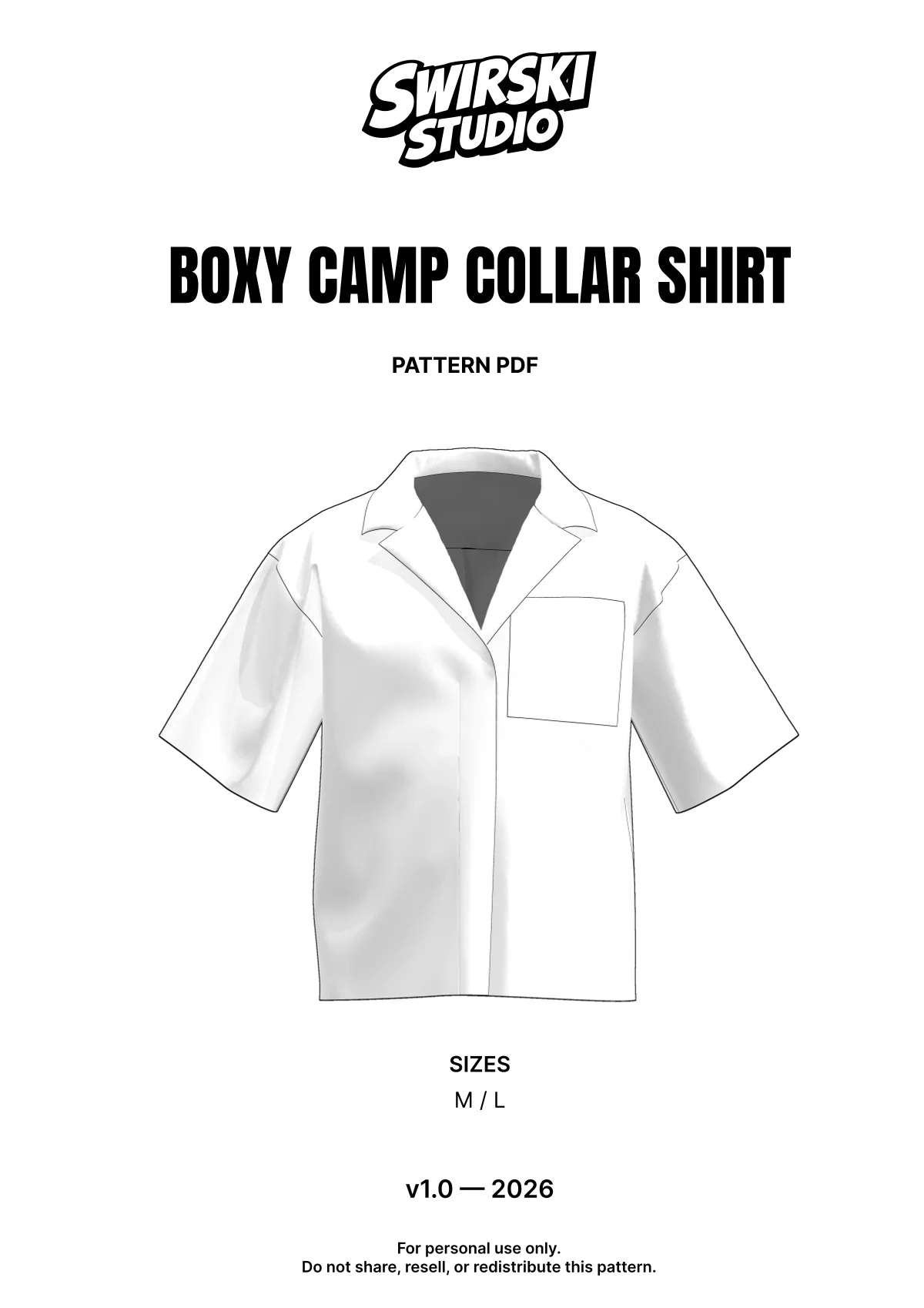 Boxy Camp Collar Shirt