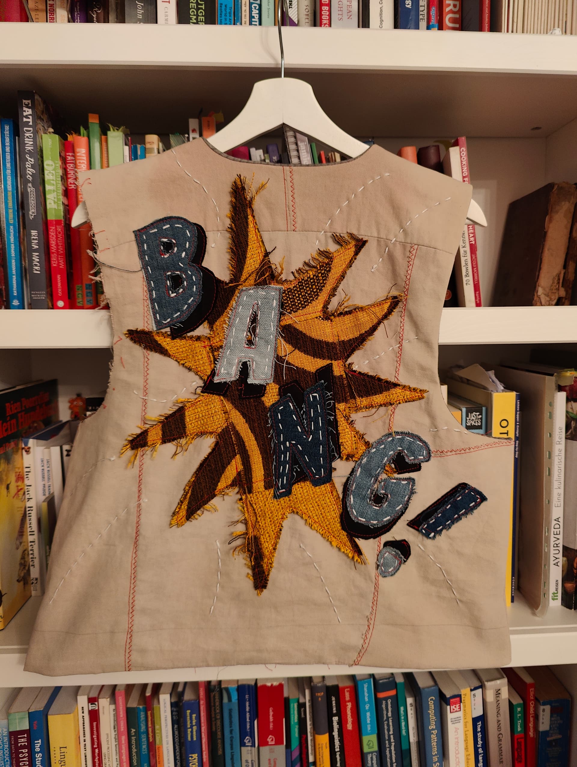 Back view of the BANG! when one armhole needed sewing still