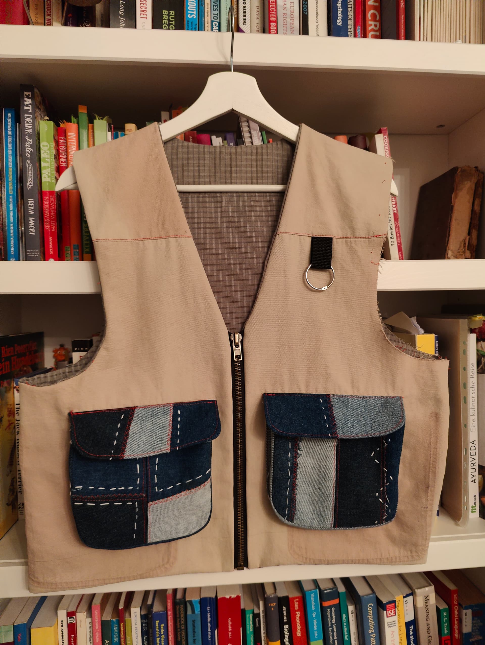 Front view of the BANG! when one armhole needed sewing still