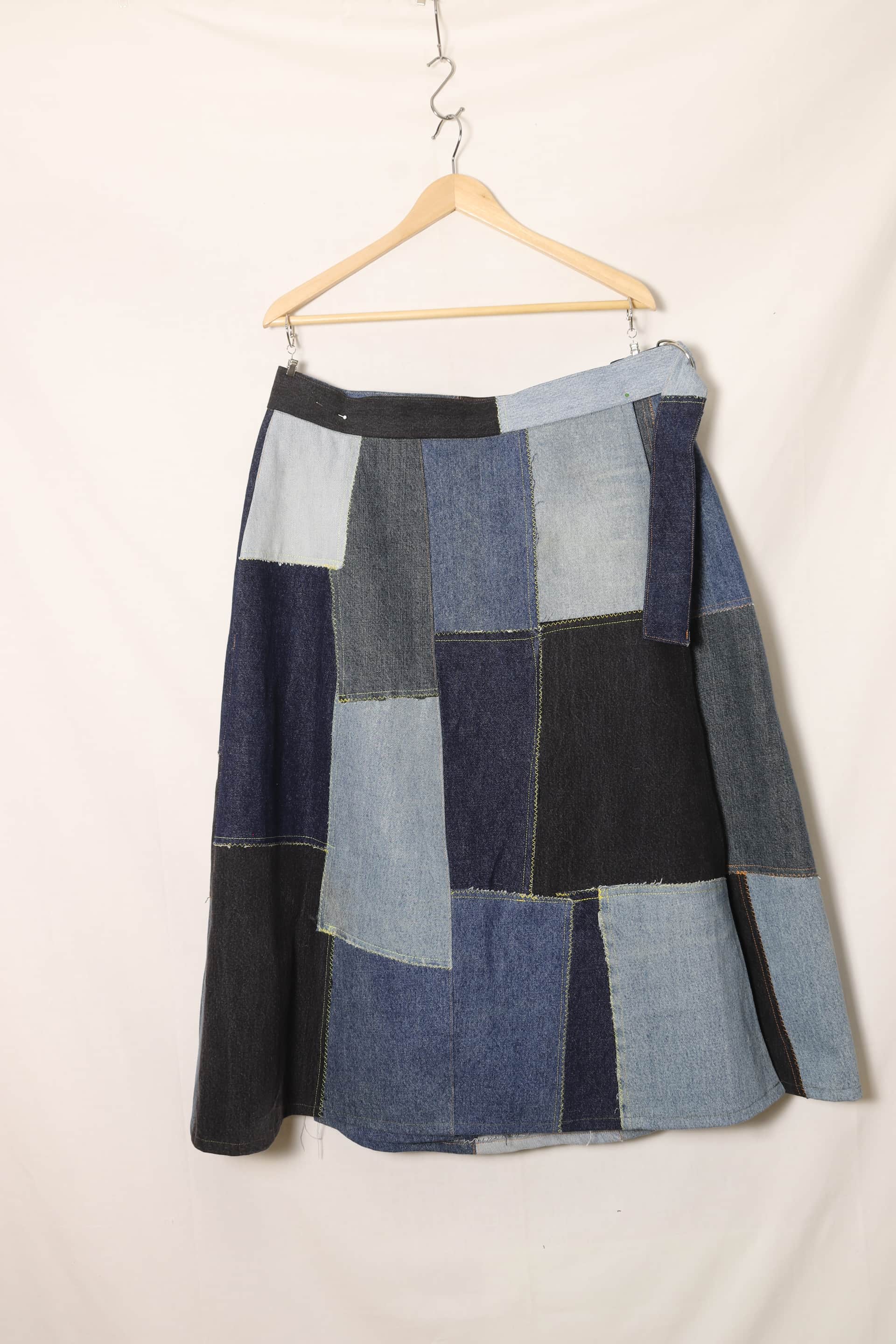 Denim Wrap Skirt